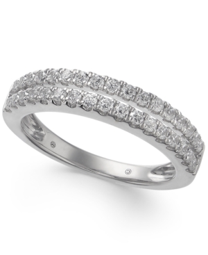 image of Diamond Double Row Band (1/2 ct. t.w.) in 14k White Gold