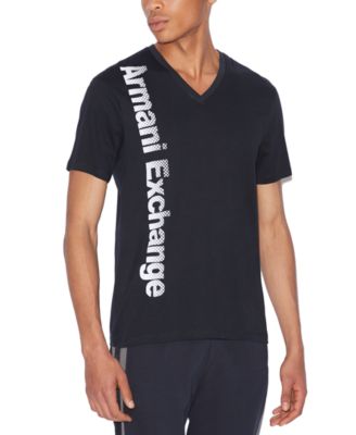 A|X Armani Exchange - Men's Large Vertical X Text Logo T-Shirt