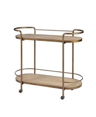 Martha Stewart Collection - Martha Stewart Caleb Bar Cart, Quick Ship