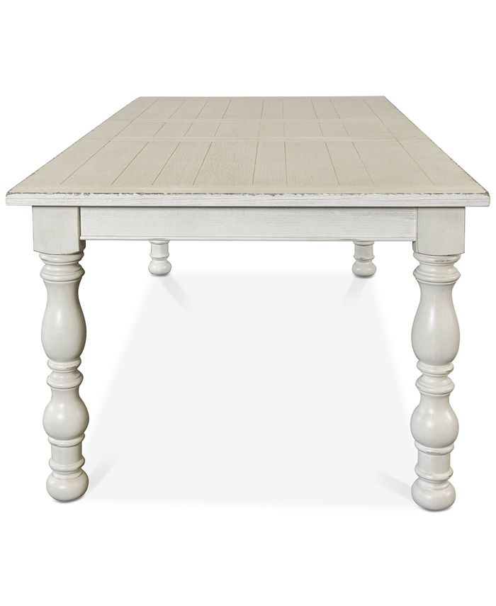 Furniture Aberdeen Off White Expandable Dining Table Macy's
