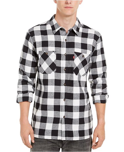 Levi S Men S Yanda Buffalo Plaid Flannel Shirt Reviews Casual