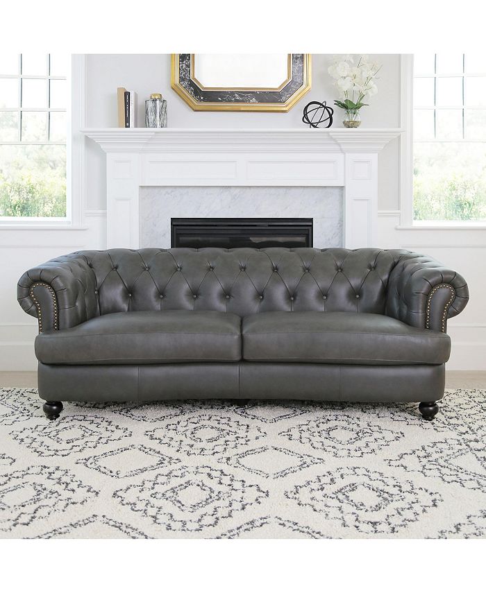 Furniture CLOSEOUT! Milford 90" Leather Sofa Macy's