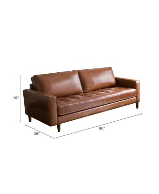 Shiloh 80" Leather Sofa