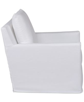 Brenalee 30" Performance Fabric Slipcover Swivel Glider