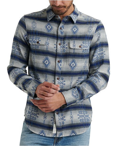 Lucky Brand Men S Silver City Double Weave Shirt Reviews
