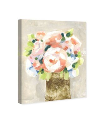 Coral Peonies Canvas Art, 20" x 24"