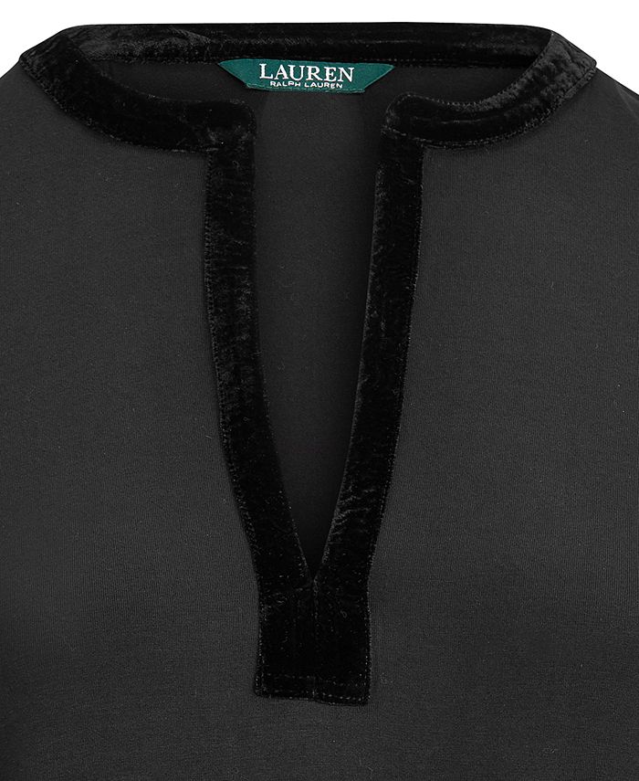 Lauren Ralph Lauren Plus Size VNeck Shirt Macy's