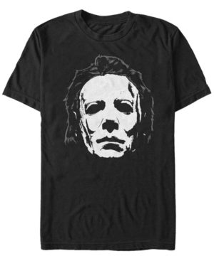 Halloween 2 Men's Michael Myers Big Face Mask Short Sleeve T-Shirt