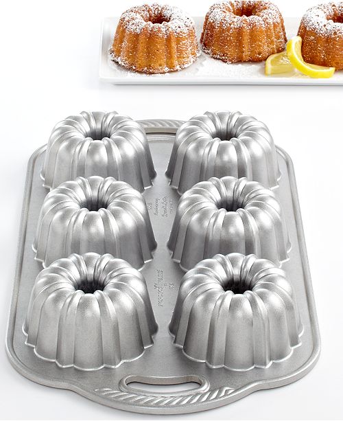 Nordic Ware Anniversary 6 Cavity Mini Bundt Pan & Reviews Bakeware