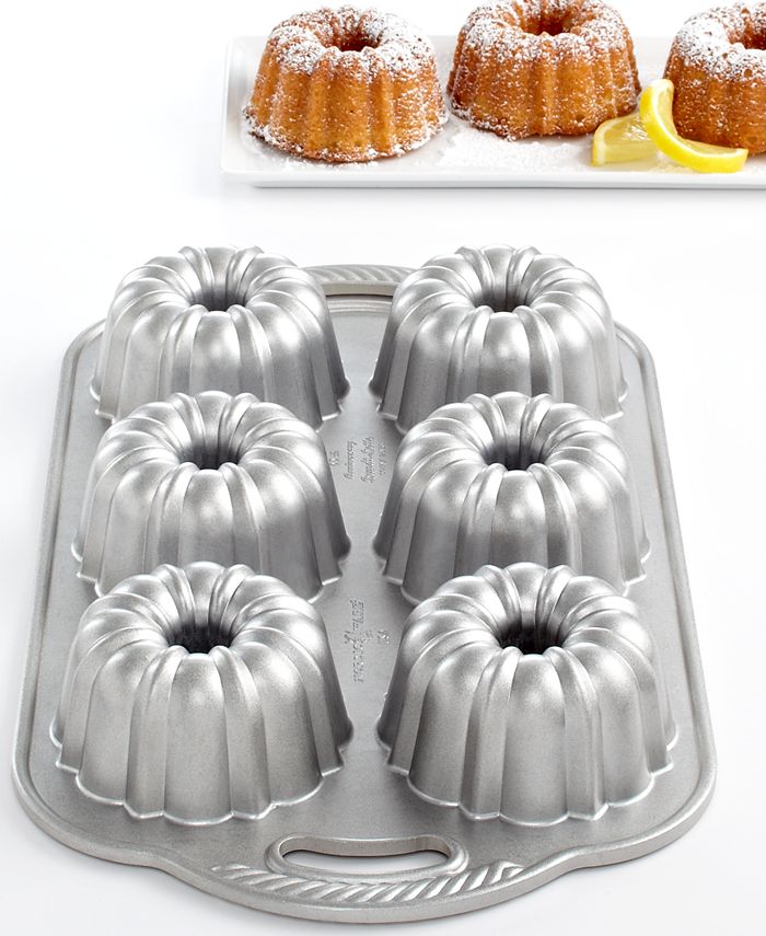 Nordic Ware Cast Aluminum Nonstick Anniversary Bundtlette Cake Pan