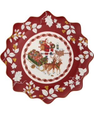 Villeroy & Boch Santa on Rooftop Large Pastry Plate