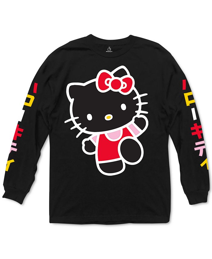 Ripple Junction Hello Kitty Long-Sleeve Men's Graphic T-Shirt - Macy's