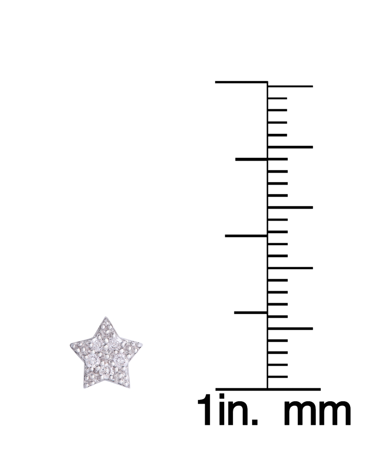 Diamond 1/4 ct. t.w. Star Pendant Necklace and Stud Earrings set in Sterling- Silver