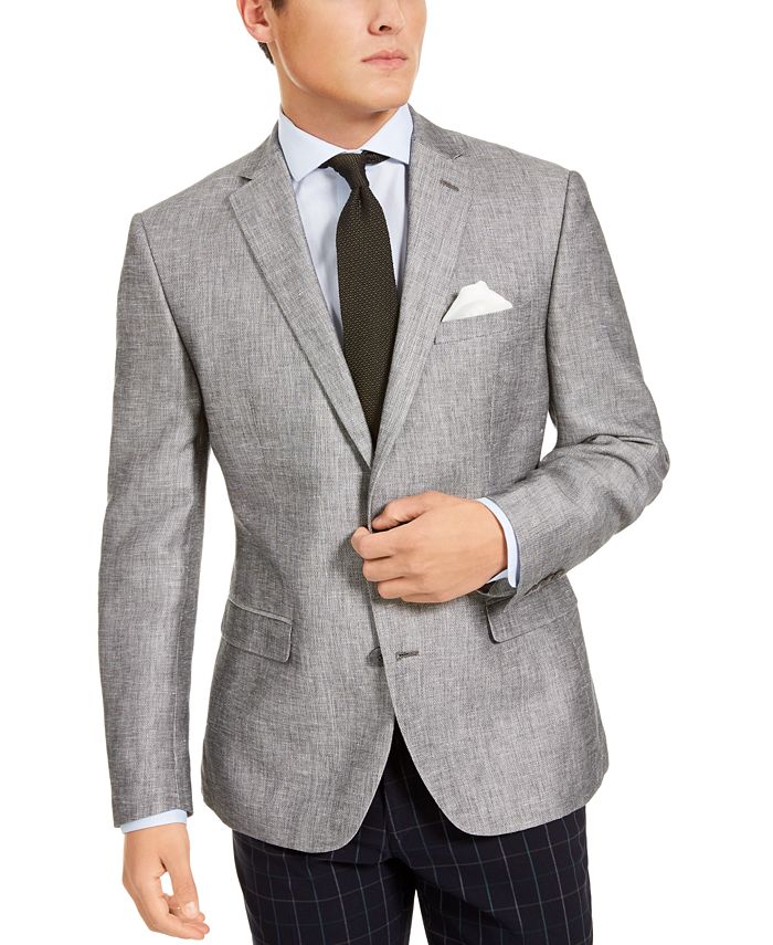 Bar III Men's Slim-Fit Gray Textured Sport Coat, Created for Macy's ...