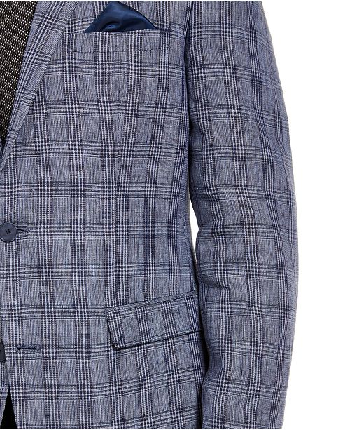 Bar Iii Men S Slim Fit Plaid Sport Coat Created For Macy S