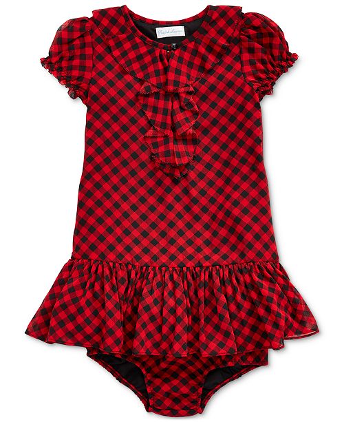 Polo Ralph Lauren Baby Girls Checked Dress Bloomer Reviews All Girls Dresses Kids Macy S