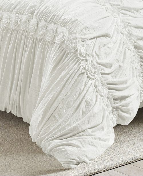 Lush Decor Darla Ruched 3 Piece King Comforter Set Reviews Bed
