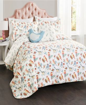 Lush Decor Chirpy Birds Quilt Sets Bedding