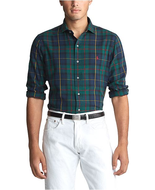 Polo Ralph Lauren Men S Classic Fit Plaid Shirt Reviews Casual
