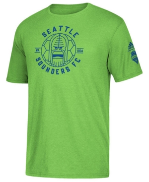 adidas Men's Seattle Sounders Fc Linear Icon Tri-Blend T-Shirt