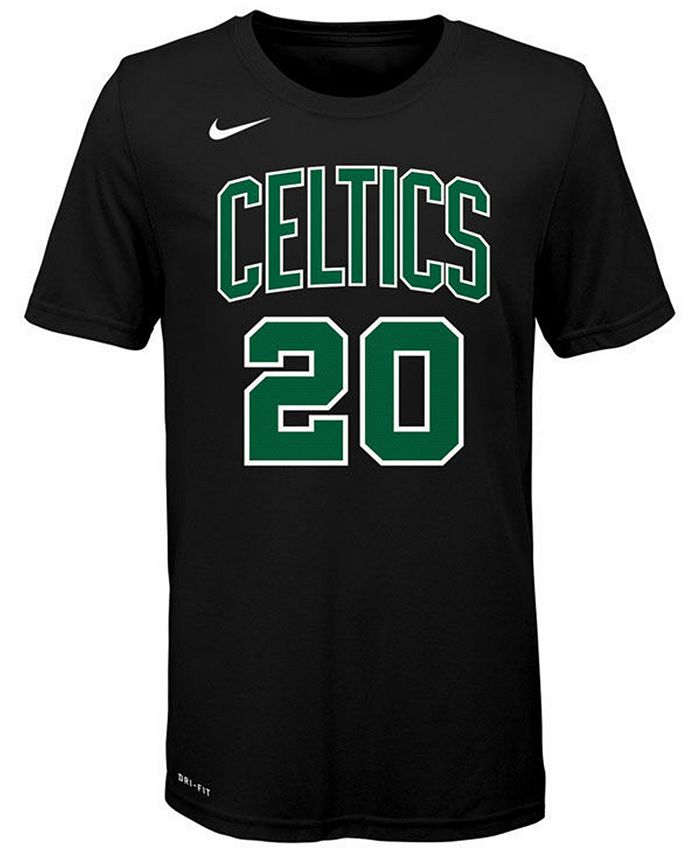 Nike Big Boys Gordon Hayward Boston Celtics Statement Name and Number T ...