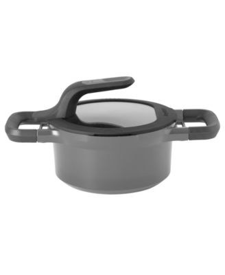 GEM 6.25" Nonstick Covered Stockpot 1.6Qt., Grey
