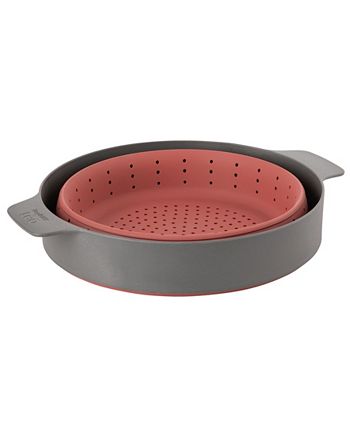 BergHOFF - Leo Collection 10" Silicone 2-in-1 Steamer and Strainer