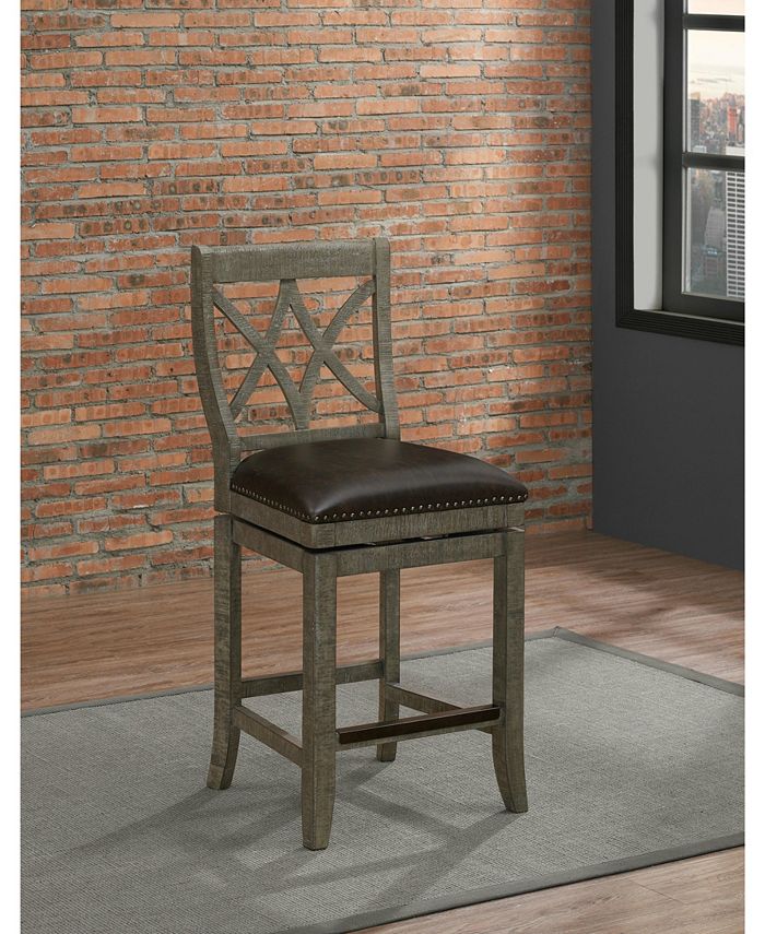 American Heritage Billiards Hadley Counter Height Stool & Reviews Furniture Macy's