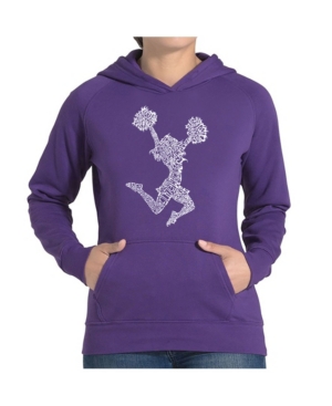 image of La Pop Art Women-s Word Art Hooded Sweatshirt -Cheer
