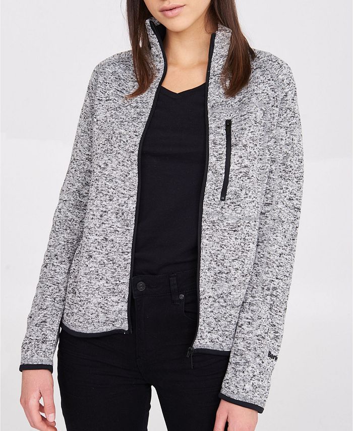 Bench Urbanwear Naylie Short Brushed Back Knitted Jacket Macy's
