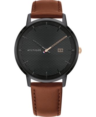 tommy hilfiger watch leather band
