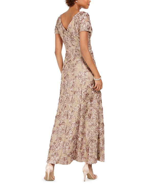 alex evenings a line gown