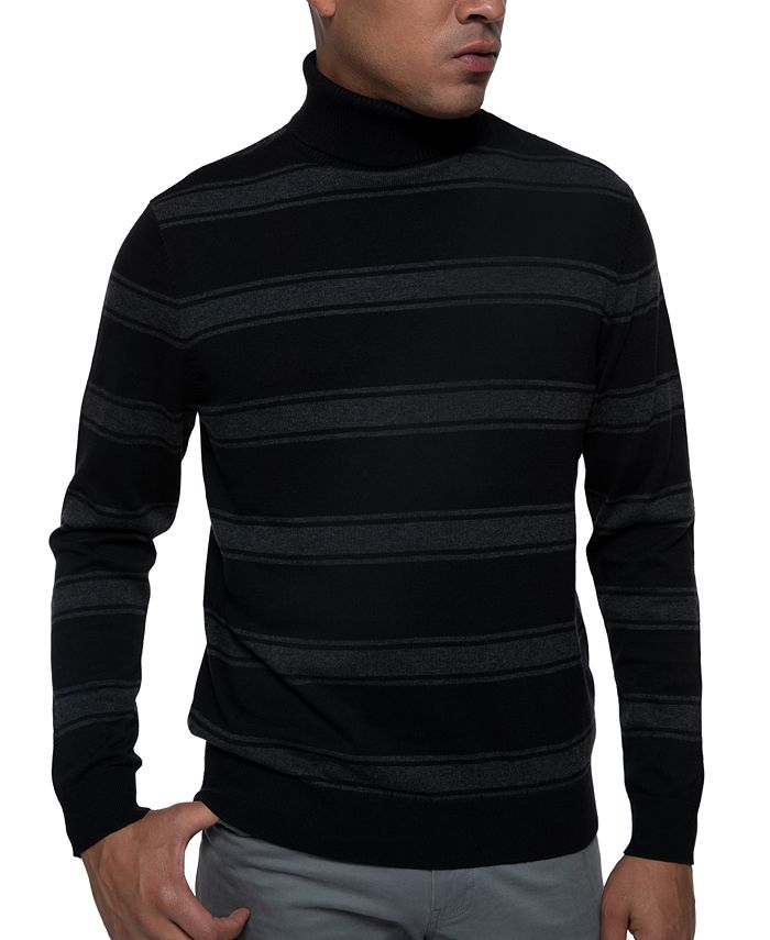 Kenneth Cole Men's Striped Turtleneck Sweater - Macy's
