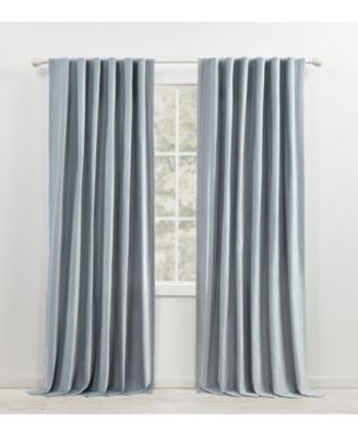 Velvety Room Darkening, Back Tab and Rod Pocket Single Curtain Panel