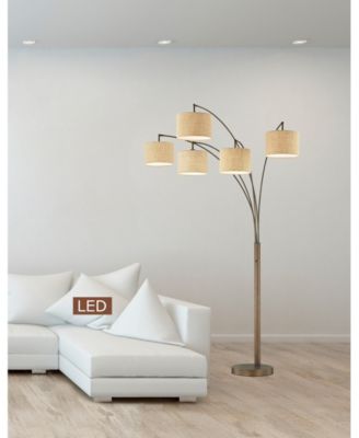 Lucianna 83" 5-Arch LED Floor Lamp with Dimmer