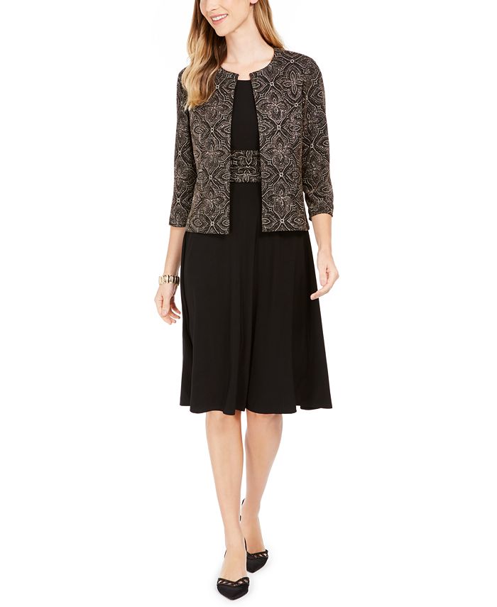 Macy's petite discount jacket dresses