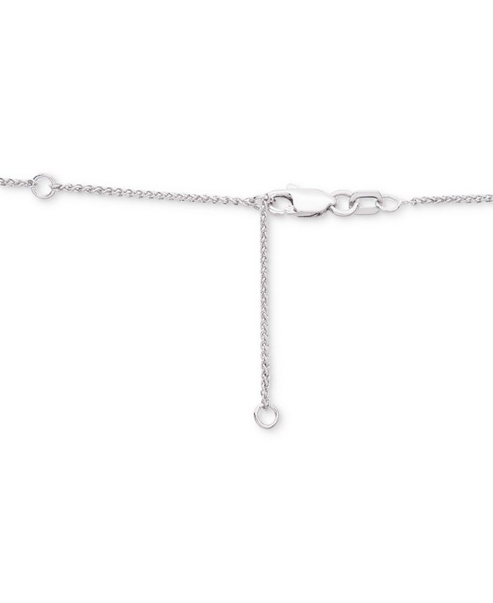 Wrapped in Love - Diamond Link Detail 18" Pendant Necklace (1 ct. t.w.) in Sterling Silver