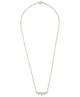 Wrapped - Diamond Triangle 18" Pendant Necklace (1/4 ct. t.w.) in 14k Gold