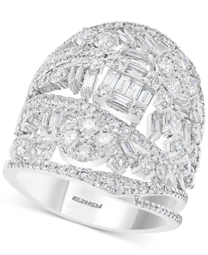 image of Limited Edition! Effy Diamond Tiara Statement Ring (2-1/2 ct. t.w.) in 14k White Gold