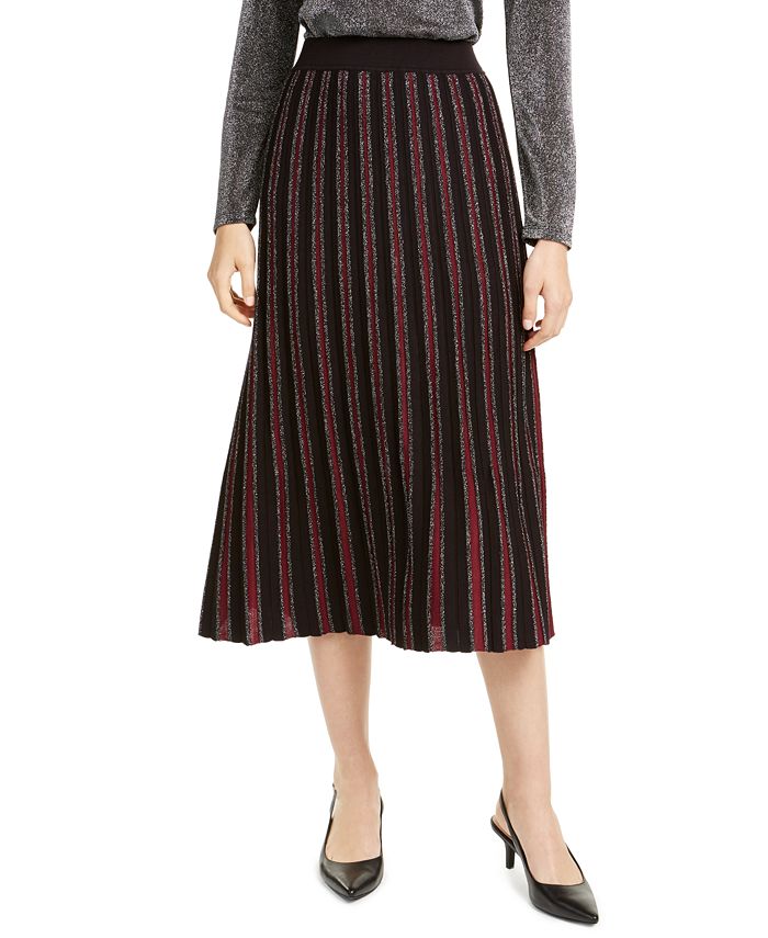 Alfani Pleated Sweater Skirt, Created for Macy's - Macy's