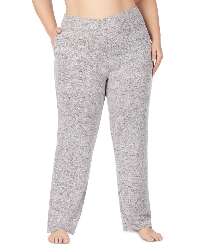 Cuddl Duds Women's Plus Size Soft Knit Lounge Pants - Macy's