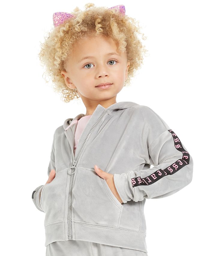 Ideology Toddler Girls Velour Zip-Up Hoodie, Created for Macy's - Macy's