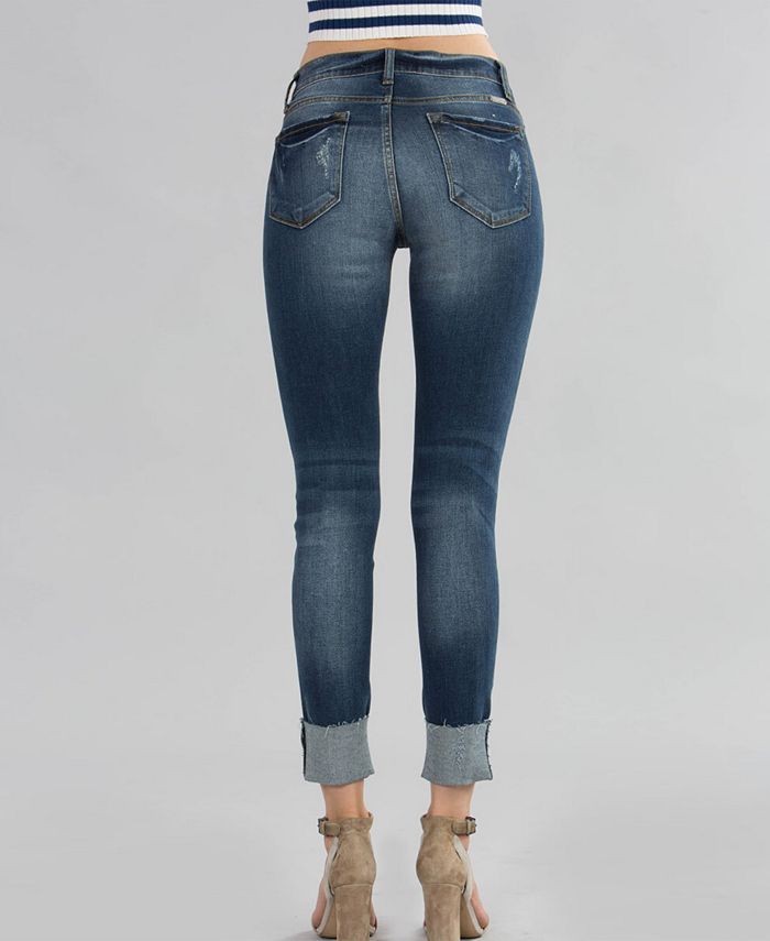 Kancan High Rise Super Skinny Single Fold Jeans - Macy's