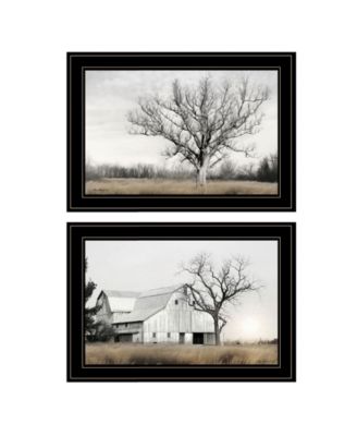 Ohio Fields I 2-Piece Vignette by Lori Deiter, Black Frame, 21" x 15"