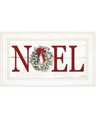 Christmas Noel by Lori Deiter, Ready to hang Framed Print, White Frame, 21" x 12"