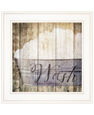 Wash by Misty Michelle, Ready to hang Framed Print, White Frame, 15" x 15"