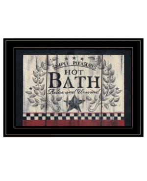 Trendy Decor 4U Hot Bath By Linda Spivey Ready to hang Framed Print Black Frame 19