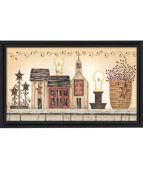 Trendy Decor 4u Faith Hope And Love By Linda Spivey Printed Wall