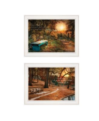 Resting Places 2-Piece Vignette by Robin-Lee Vieira, White Frame, 19" x 15"