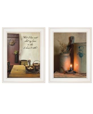 What I Love Most 2-Piece Vignette by Susie Boyer, White Frame, 15" x 19"